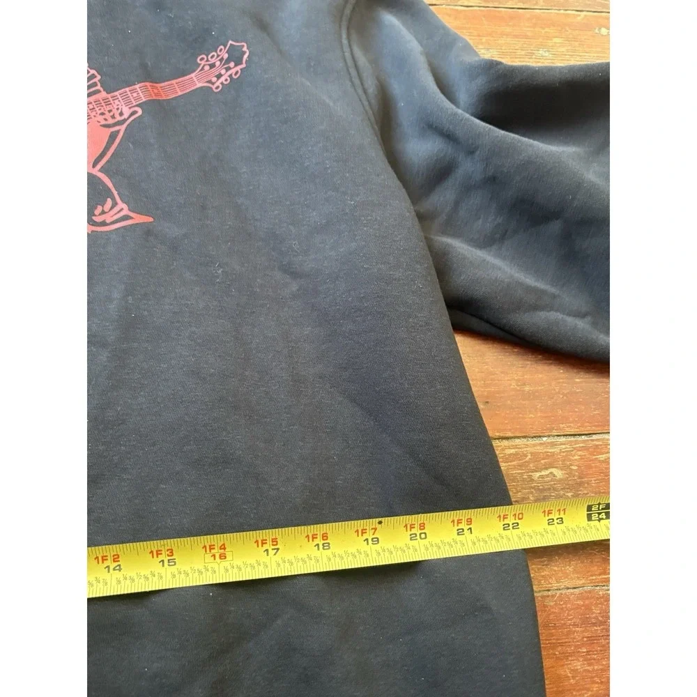 True Religion Full Zip Up Black Graphic Logo Hoodie Men's XXL Y2K Pullover